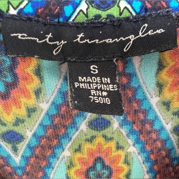 Sexy psychedelic boho mini dress - Picture 5 of 16